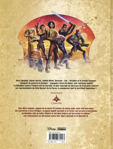Verso de l'album Star Wars - Rebels Tome 2
