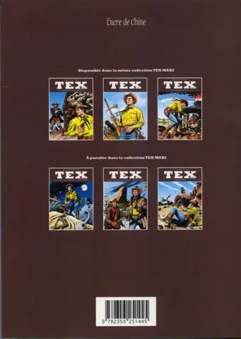 Verso de l'album Tex (Maxi) Tome 1 Oklahoma !