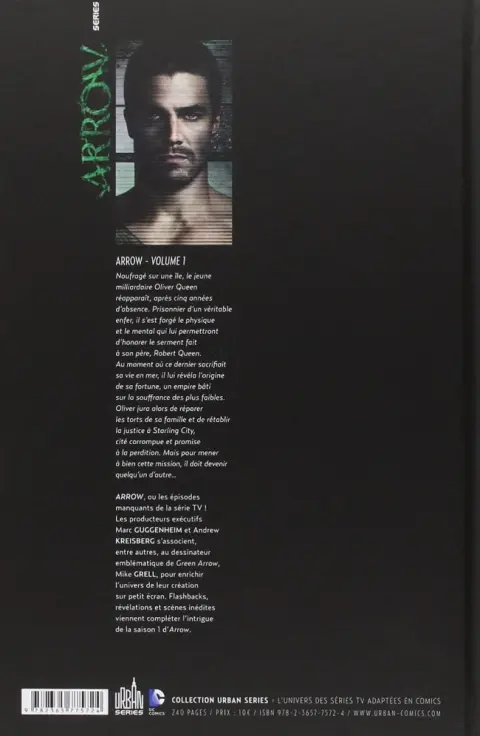 Verso de l'album Arrow Volume 1