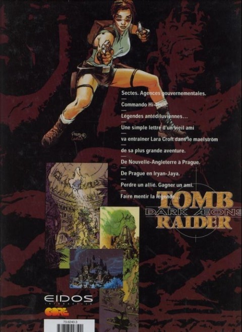 Verso de l'album Tomb Raider Tome 1 Dark Aeons