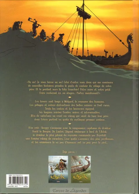 Verso de l'album Aslak Tome 2 Le mât du milieu