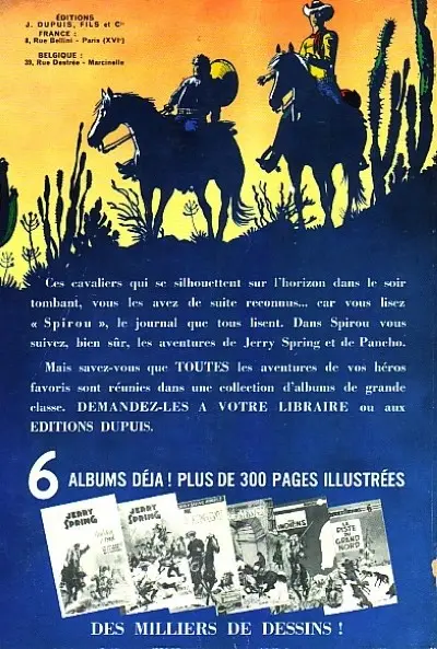 Verso de l'album Valhardi Tome 8 L'affaire Barnes