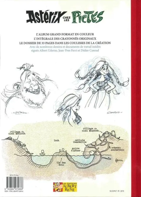 Verso de l'album Astérix Tome 35 Astérix chez les Pictes