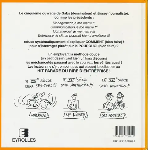 Verso de l'album je me marre ... Changement je me marre !!!