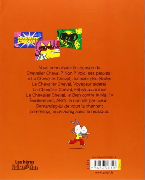 Verso de l'album Ariol Tome 2 Le chevalier cheval