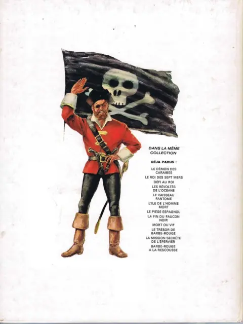 Verso de l'album Barbe-Rouge Tome 2 Le roi des sept mers