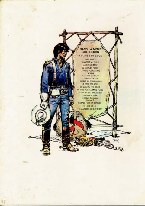 Verso de l'album Blueberry Tome 6 L'homme à l'étoile d'argent