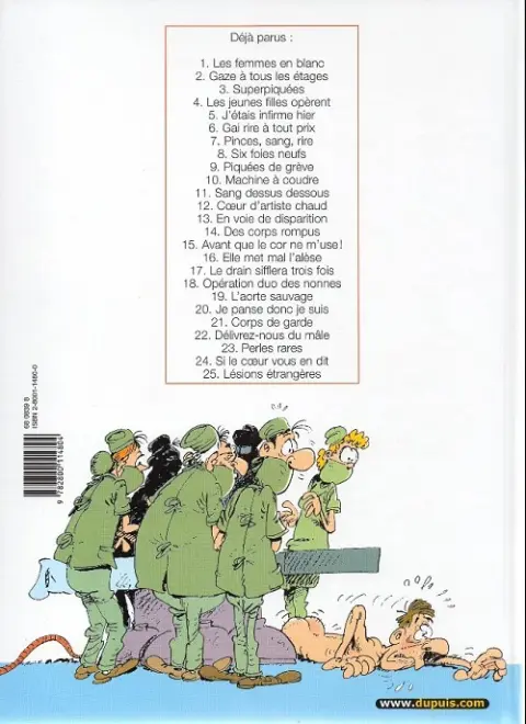 Verso de l'album Les Femmes en Blanc Tome 1