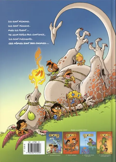 Verso de l'album Gnomes de Troy Tome 1 Humour rural