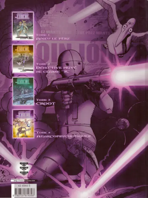 Verso de l'album Avant l'Incal Tome 4 Anarcopsychotiques