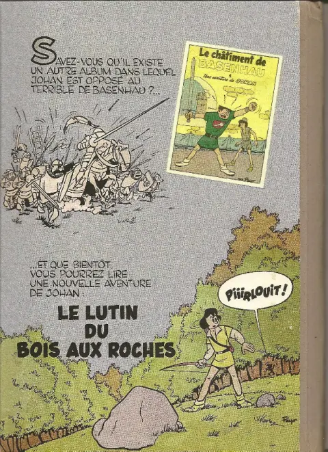 Verso de l'album Johan et Pirlouit Tome 2 Le maître de Roucybeuf