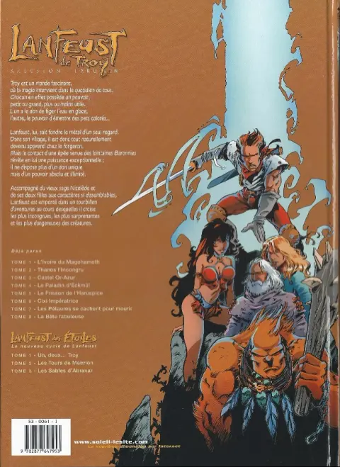 Verso de l'album Lanfeust de Troy Tome 6 Cixi impératrice