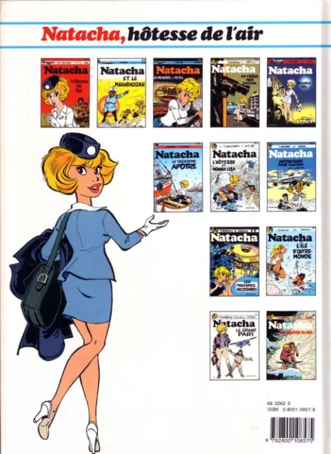 Verso de l'album Natacha Tome 9 Les machines incertaines