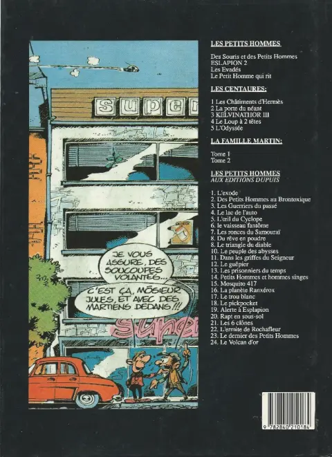 Verso de l'album Les Petits hommes Soleil / Jourdan Tome 1 Des souris et des petits hommes