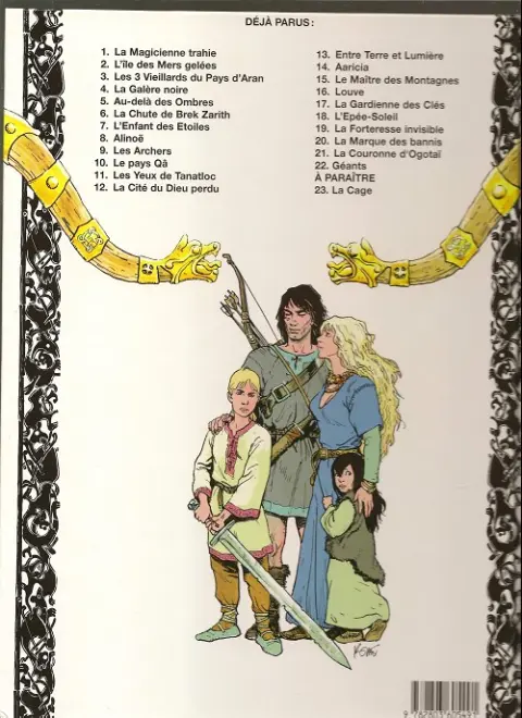 Verso de l'album Thorgal Tome 10 Le pays Qâ