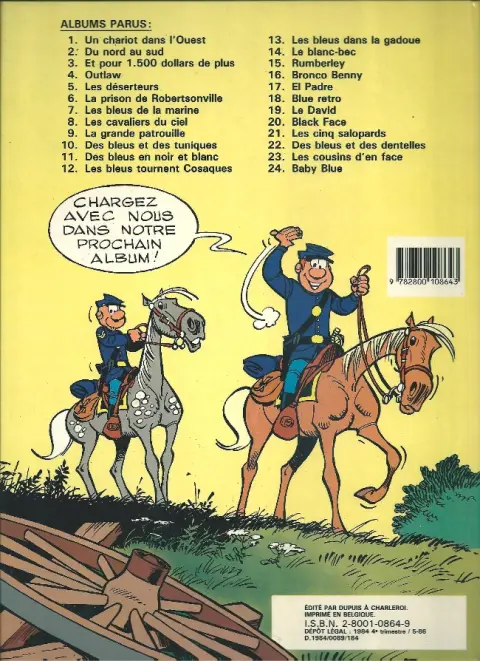 Verso de l'album Les Tuniques Bleues Tome 7 Les bleus de la marine