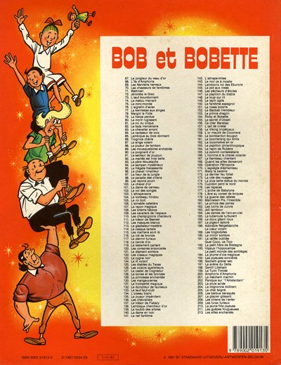 Verso de l'album Bob et Bobette Tome 213 Les elfes enchantés