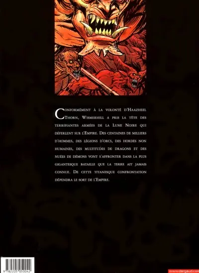 Verso de l'album Chroniques de la Lune Noire Tome 10 L'Aigle foudroyé