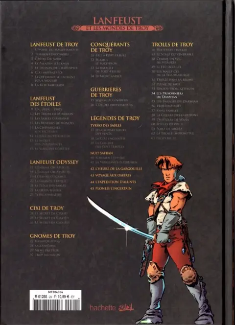Verso de l'album Lanfeust et les mondes de Troy Tome 54 Trolls de Troy - Les prisonniers du Darshan (I)