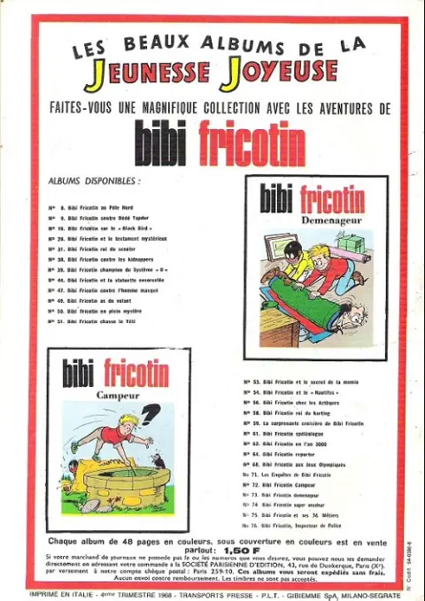 Verso de l'album Les Pieds Nickelés Tome 63 Les pieds nickelés campeurs