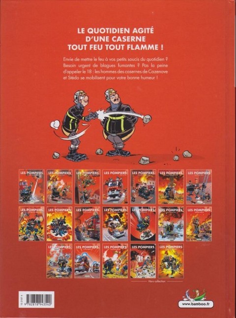 Verso de l'album Les Pompiers Tome 17 Les preuves du feu
