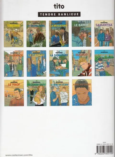 Verso de l'album Tendre banlieue Tome 14 Appel au calme