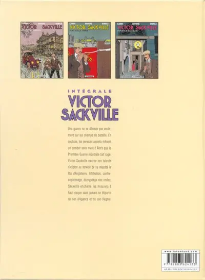Verso de l'album Intégrale Victor Sackville 2