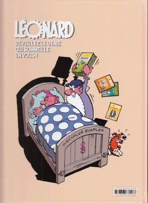 Verso de l'album Léonard Tome 48 Mon papa est un génie !