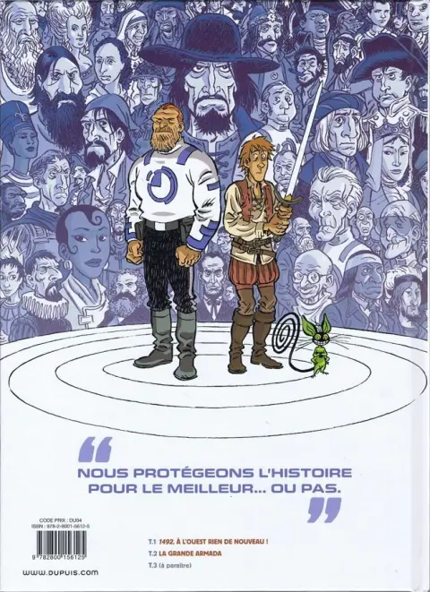Verso de l'album Les Brigades du temps Tome 2 La grande armada