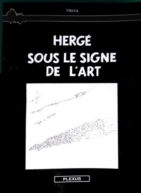 Verso de l'album Tintin Hergé sous le signe de l'art
