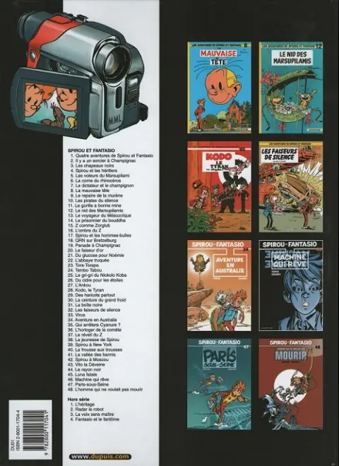 Verso de l'album Spirou et Fantasio Tome 41 La vallée des bannis