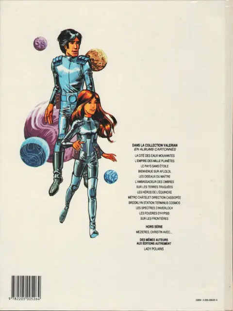 Verso de l'album Valérian Tome 2 L'empire des mille planètes
