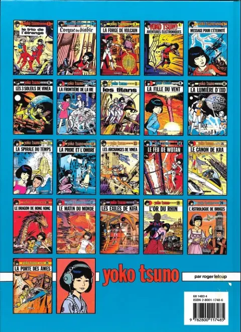 Verso de l'album Yoko Tsuno Tome 18 Les exilés de Kifa
