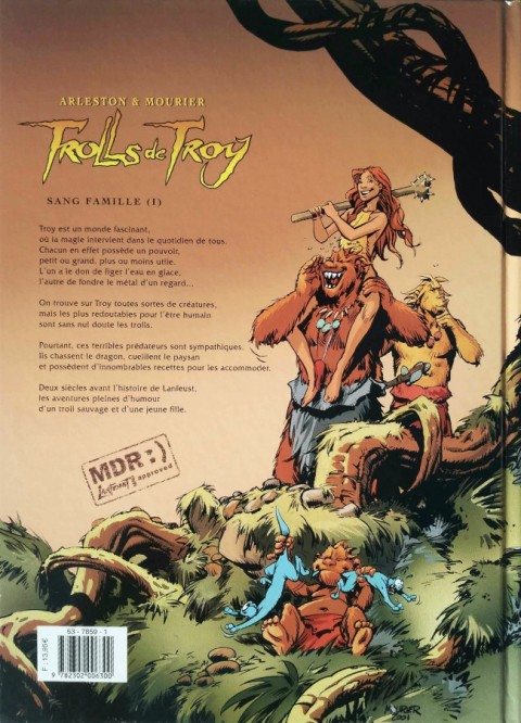 Verso de l'album Trolls de Troy Tome 12 Sang famille (I)