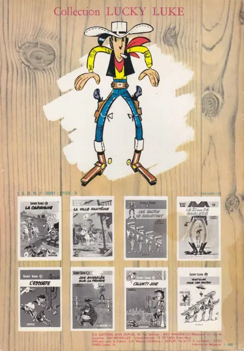 Verso de l'album Lucky Luke Tome 14 Ruée sur l'Oklahoma