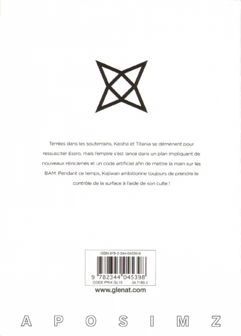 Verso de l'album Aposimz la planète des marionnettes 06