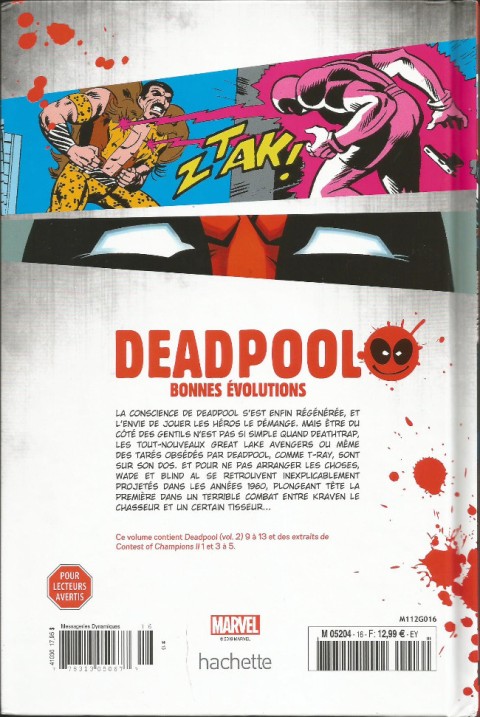 Verso de l'album Deadpool - La collection qui tue Tome 16 Bonnes évolutions