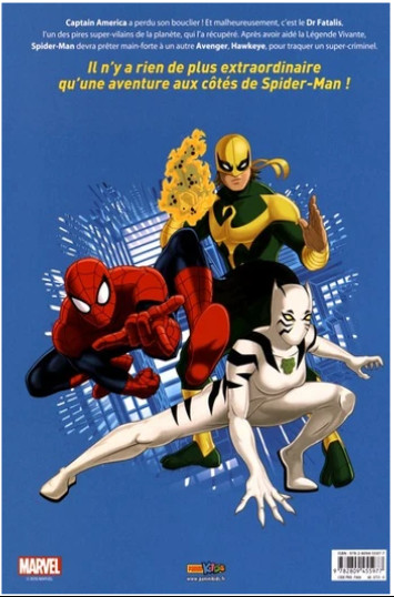 Verso de l'album Ultimate Spider-Man Tome 5 Le bouclier de Captain America