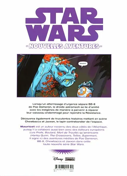 Verso de l'album Star Wars - Nouvelles aventures 1