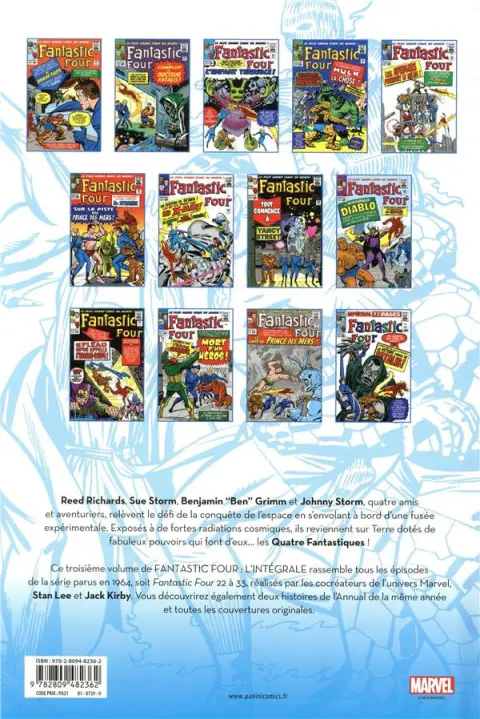 Verso de l'album Fantastic Four - L'intégrale Tome 3 1964