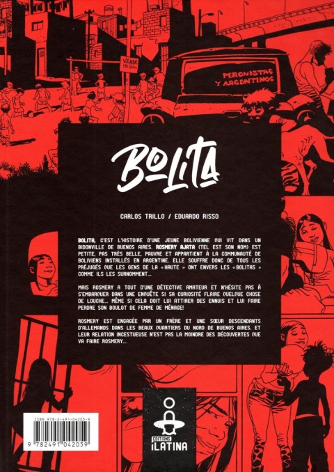 Verso de l'album Bolita