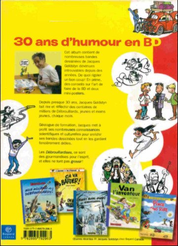 Verso de l'album Débrouillardises ! Volume 1 30 ans d'humour avec la bande des Débrouillards