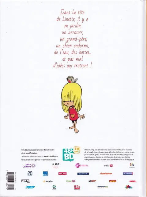Verso de l'album Linette Tome 1 Les pieds qui poussent