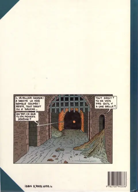 Verso de l'album Charlotte et le trésor des Templiers