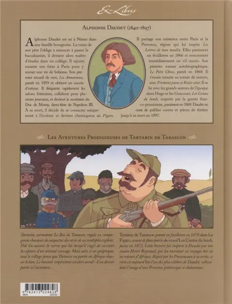 Verso de l'album Les aventures prodigieuses de Tartarin de Tarascon