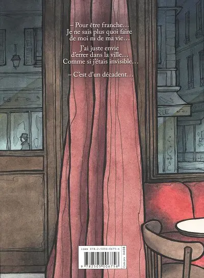 Verso de l'album Chats Noirs, Chiens Blancs Tome 1 Réminiscences parisiennes