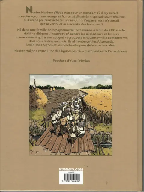 Verso de l'album Le vent des libertaires Épisode 1/2