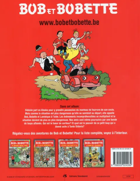 Verso de l'album Bob et Bobette Tome 148 Le loup qui rit