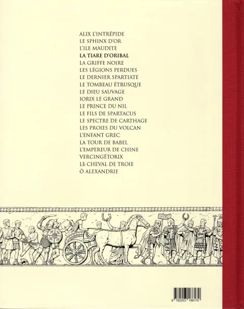 Verso de l'album Alix Tome 4 La tiare d'Oribal