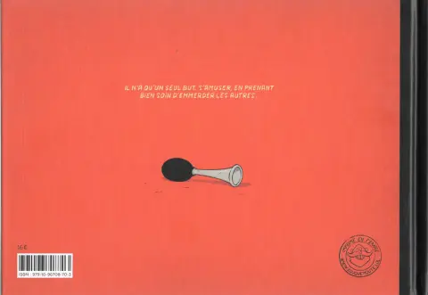 Verso de l'album Zozo le clown